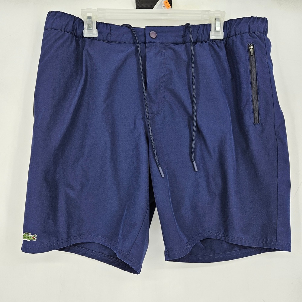 Lacoste Swim Trunks Mens‎ XL Quick Dry Athletic Performance Lined Blue